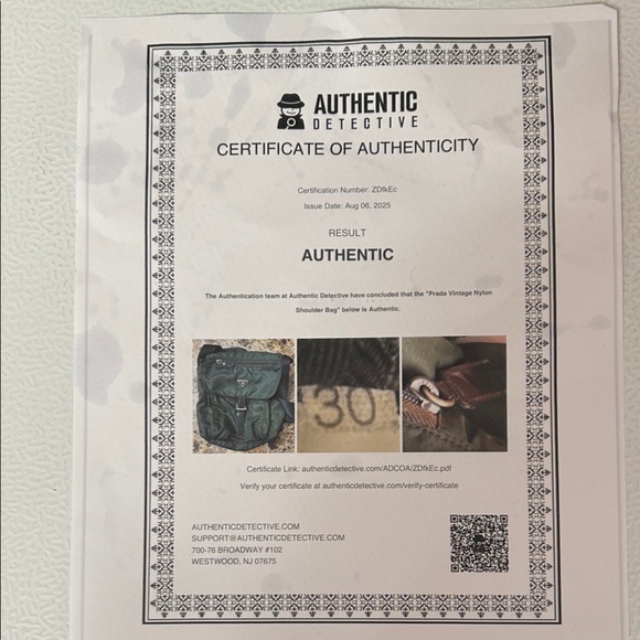 Prada Dark Green Nylon Messenger Bag - Picture 5 of 10